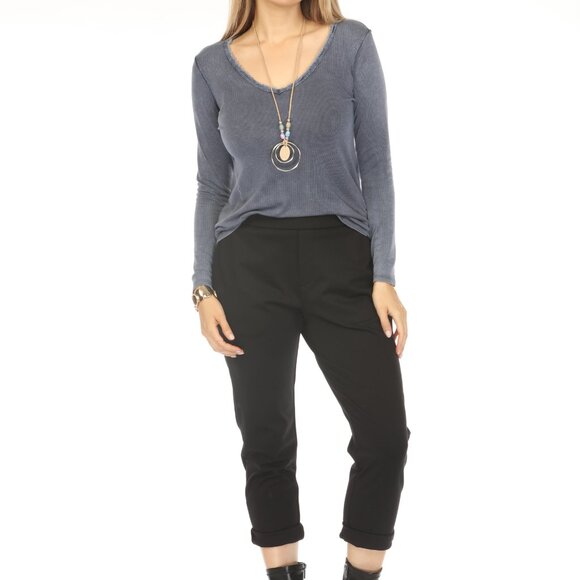 Black Stretchable Pockets Pant - Picture 2 of 5